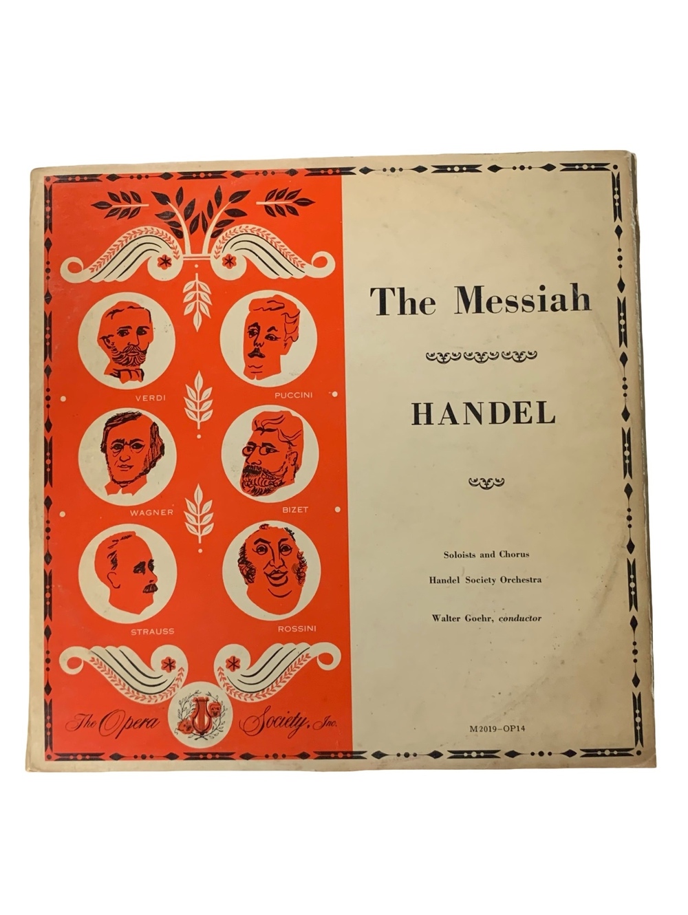 Handel The Messiah Vocal Score Highlights Classical Vinyl LP Record Album